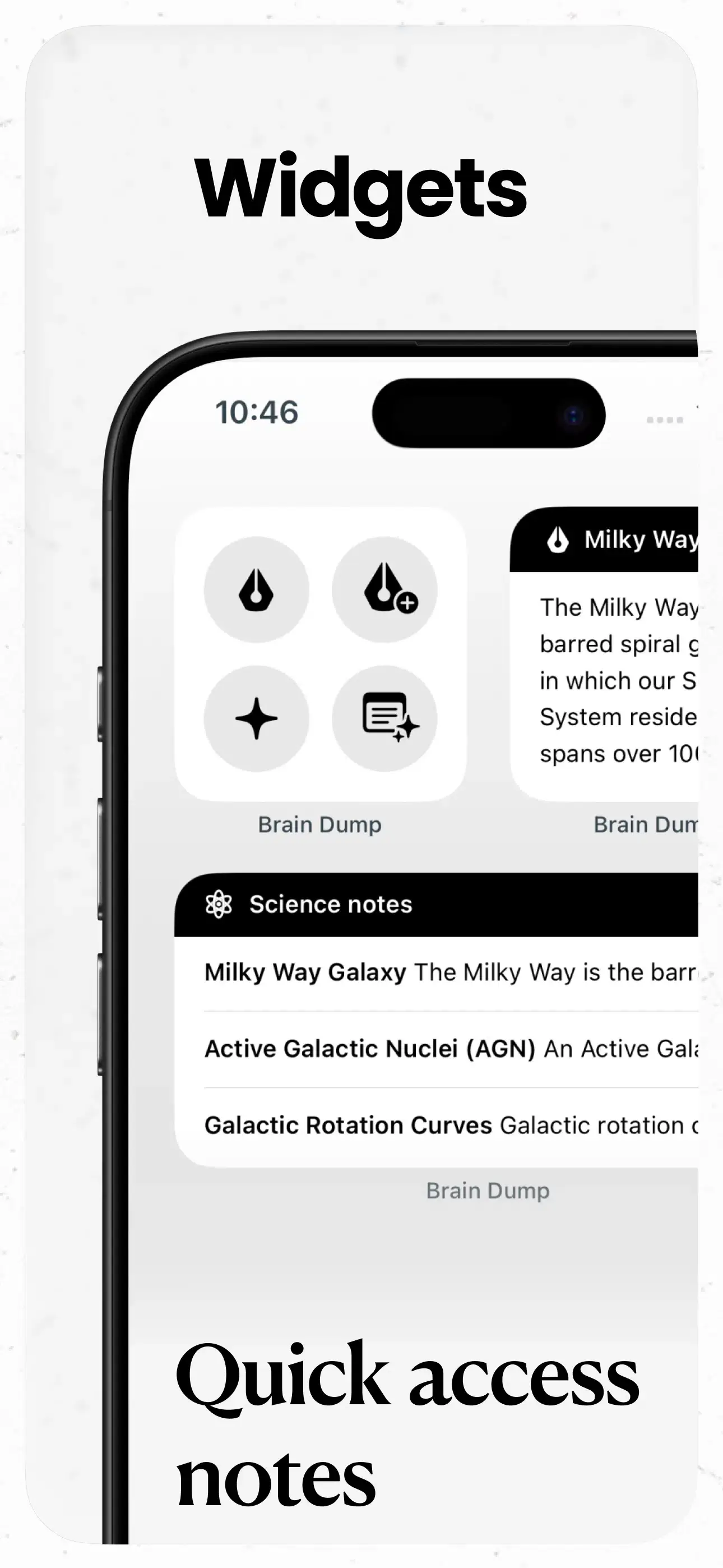 Brain Dump su iPhone, screenshot 4